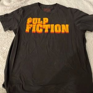 Retro Pulp Fiction Black Short Sleeve T-Shirt Mens Size L